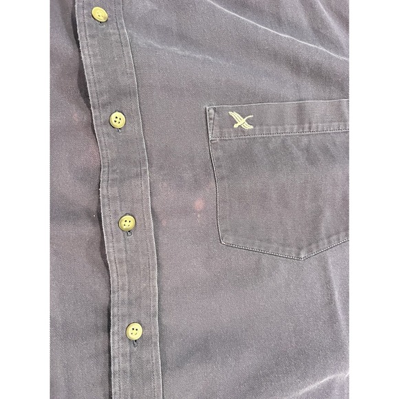 Vintage Eddie Bauer Shirt Men's Size XL Tall MT Blue Long Sleeve - Picture 2 of 16